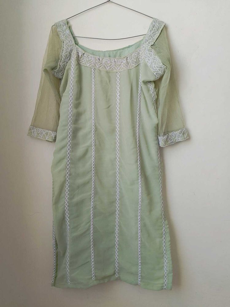 Green Georgette Suit.