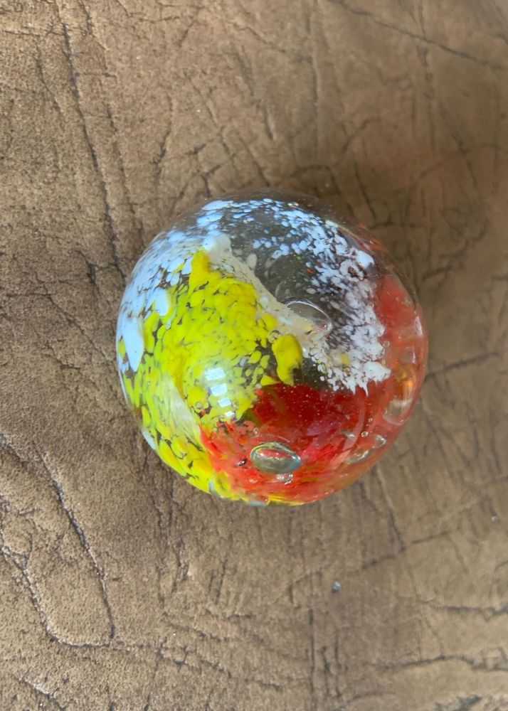 Rare Vintage Glass Paperweight