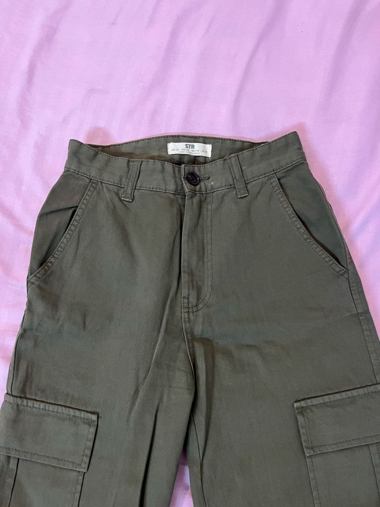Olive Green Cargo Pants