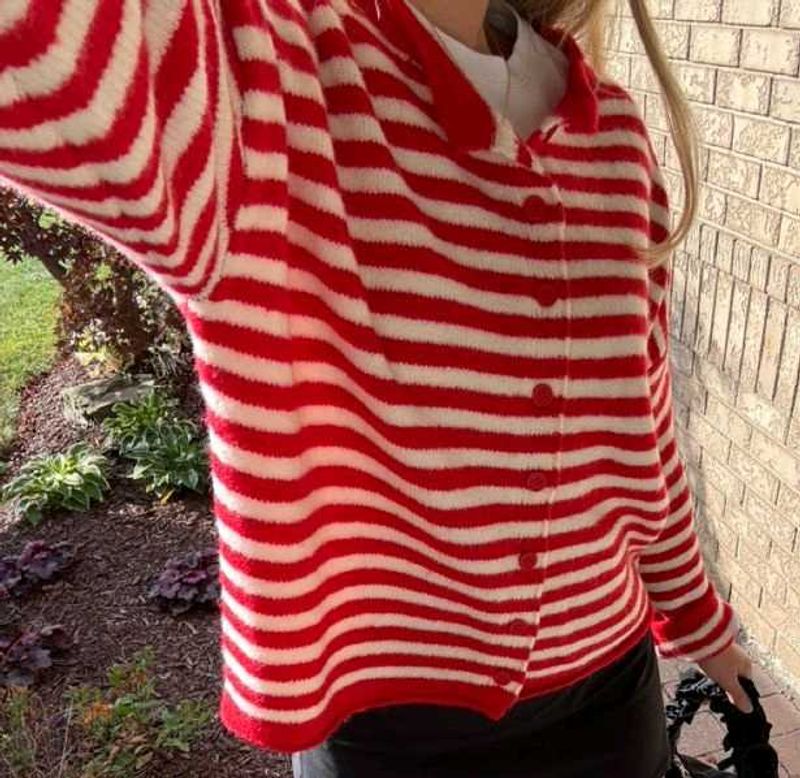 Striped Button-Down Top