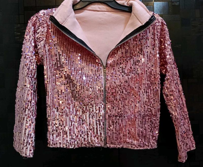 Sequin Bomber Jacket