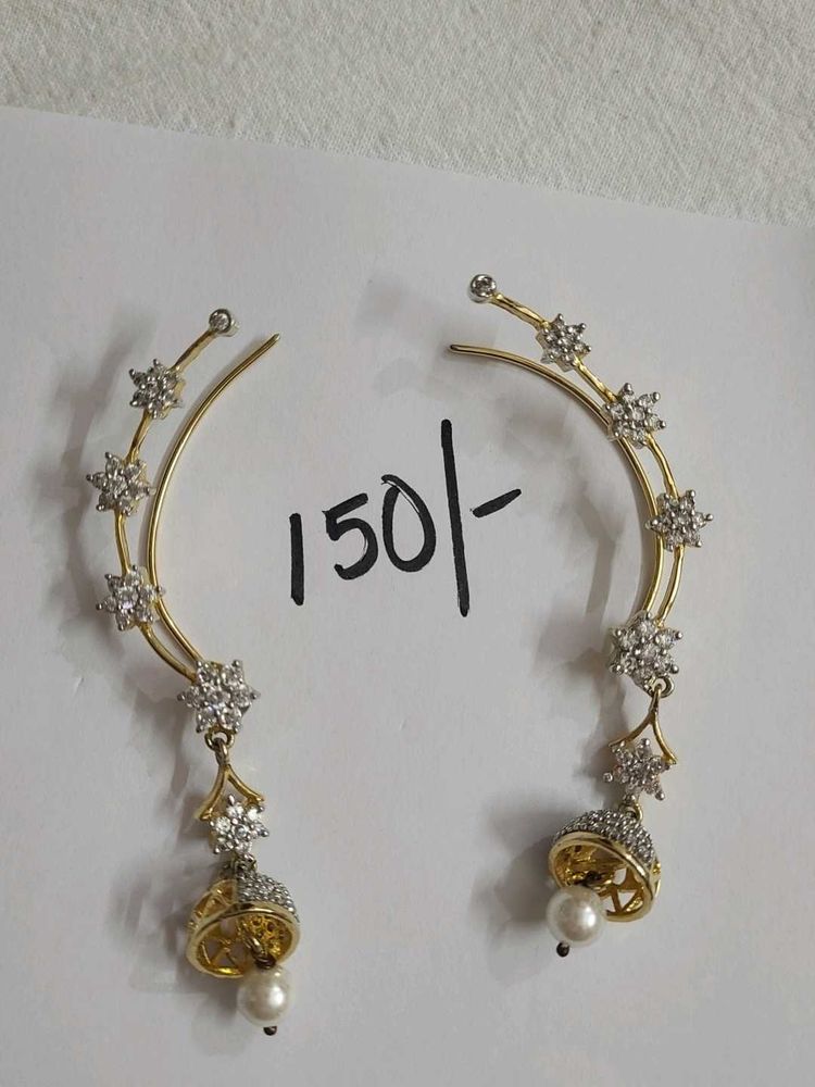 Gold Diamond Earrings