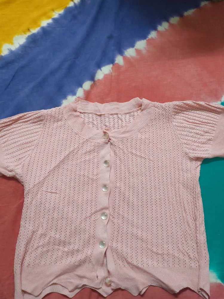 Pink Casual Shirt For Women&#39;s