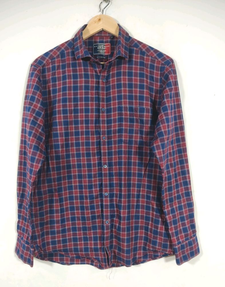 Knighthood Multicolor Checks Slim Fit Shirt (Mens)