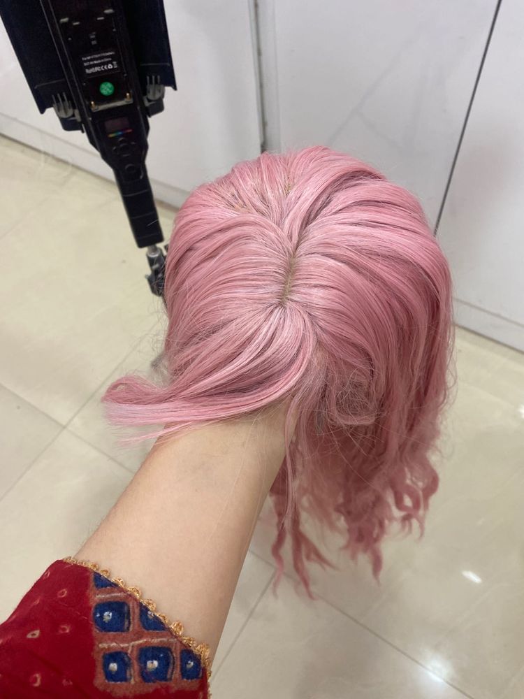 pink cosplay wig