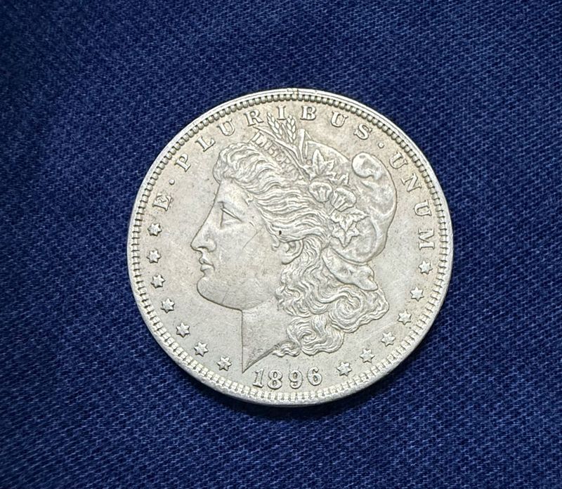 1 Us Morgan Dollar 1896 Silver Coin Extremely Rare