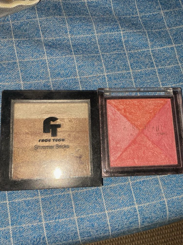 highlighter and blush