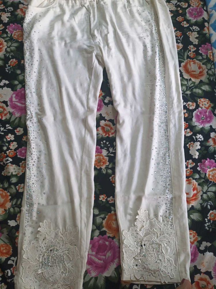 White Leggings Good Condition