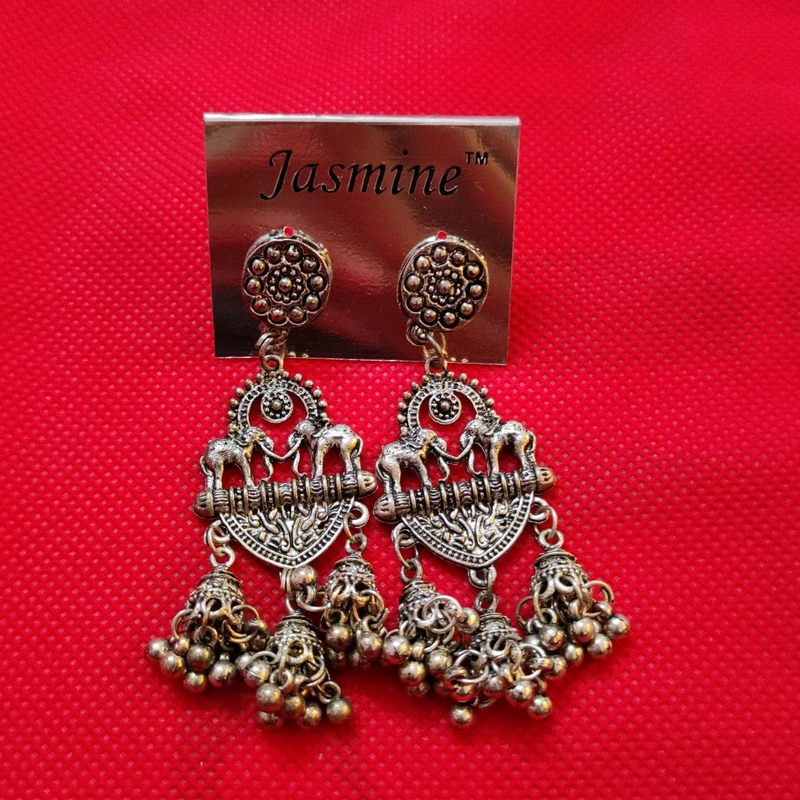 Elephant Jhumka Earrings