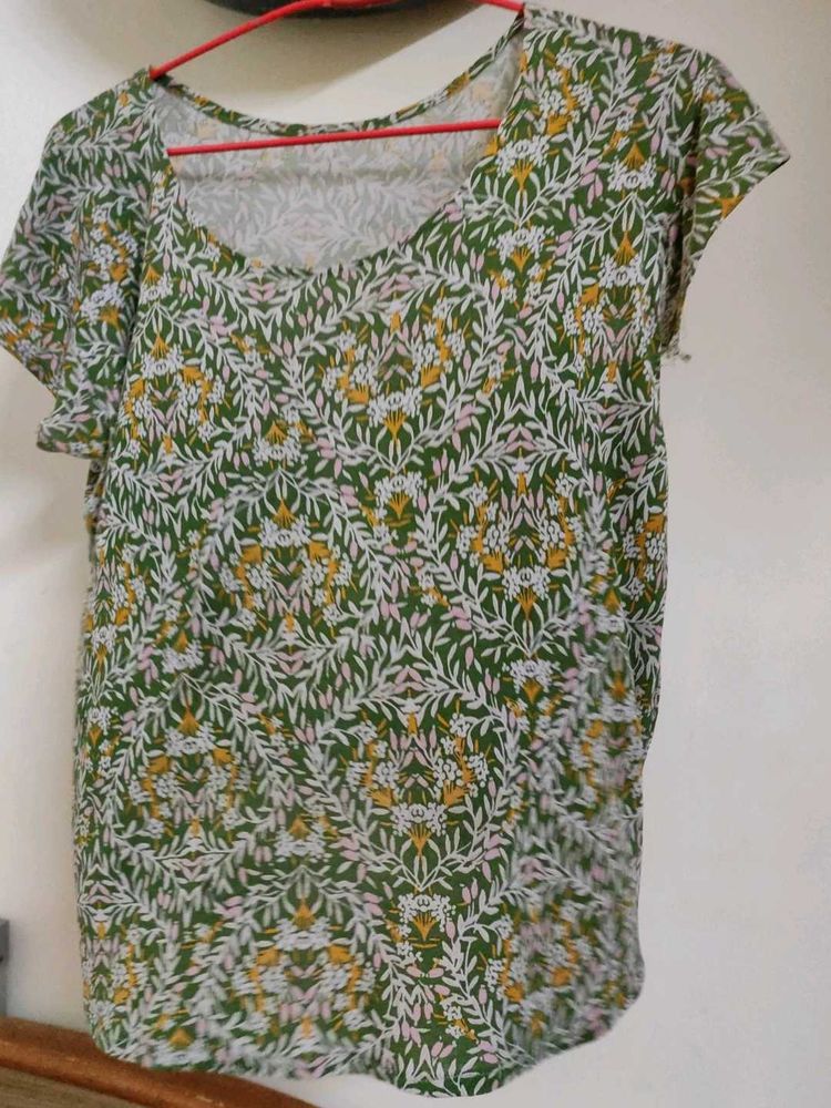 Floral Print Soft Top
