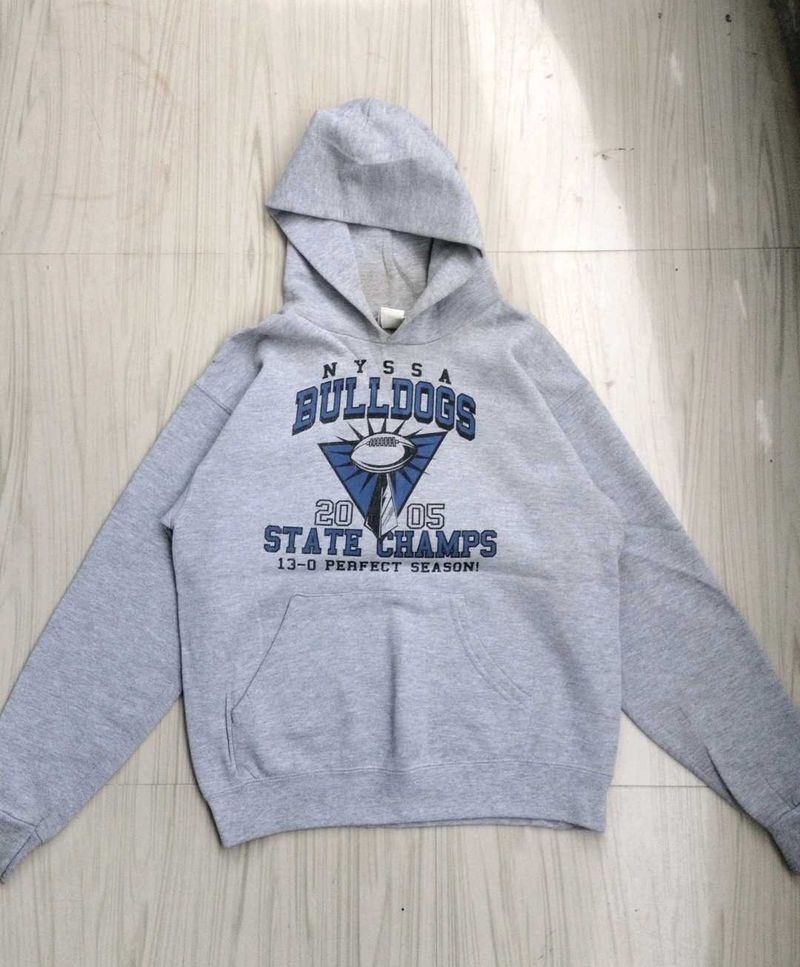 A Vintage 2005 NYSSA BULLDOGS rugby Hoodie