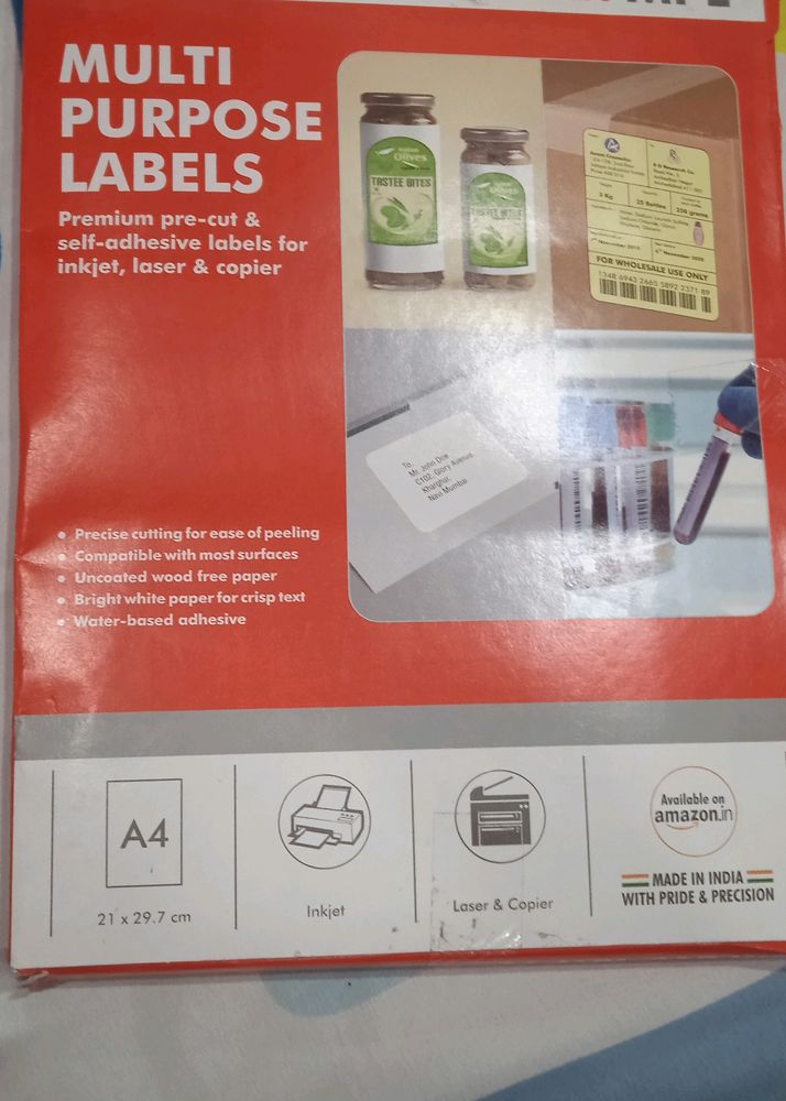 Novajet MPL Multi Purpose Label Seal Pack