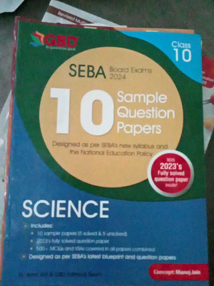 Class 10 SEBA Science Sample Papers