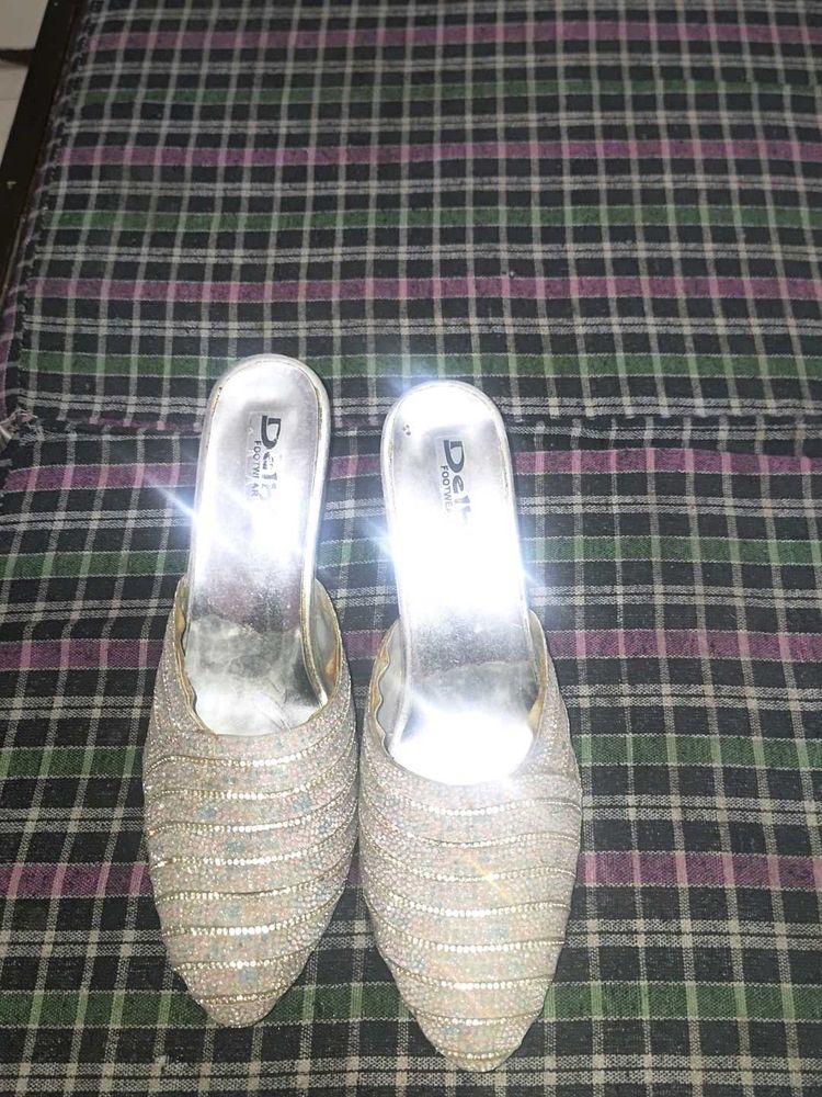 Silver Sparkly Heels