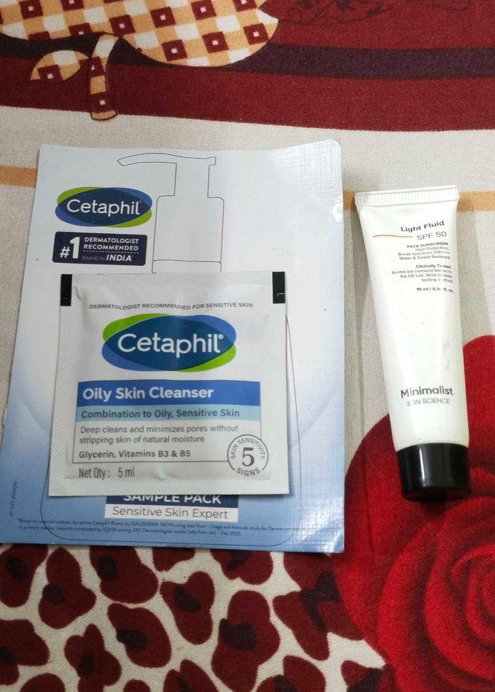 Cetaphil Cleanser &amp; Minimalist Sunscreen