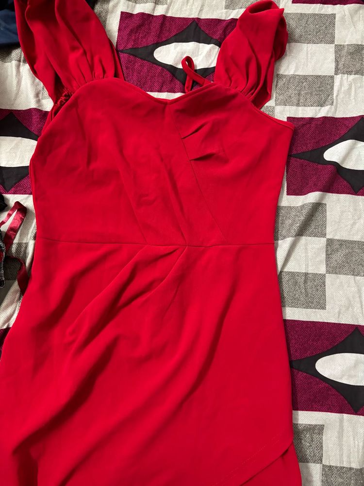 Hot red dress
