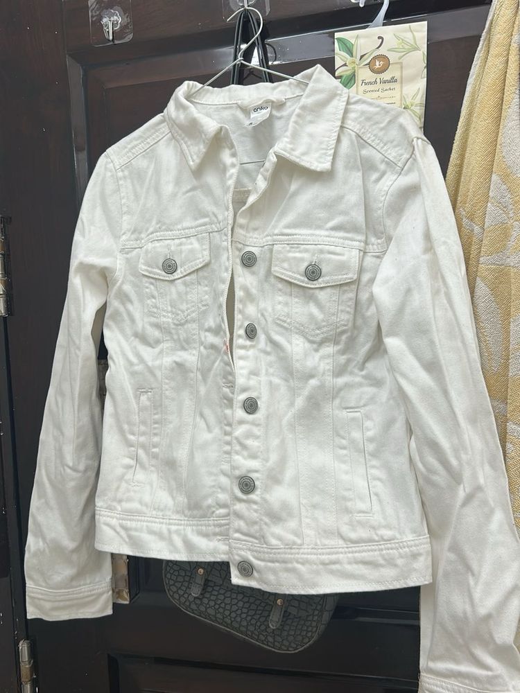 White Denim Jacket