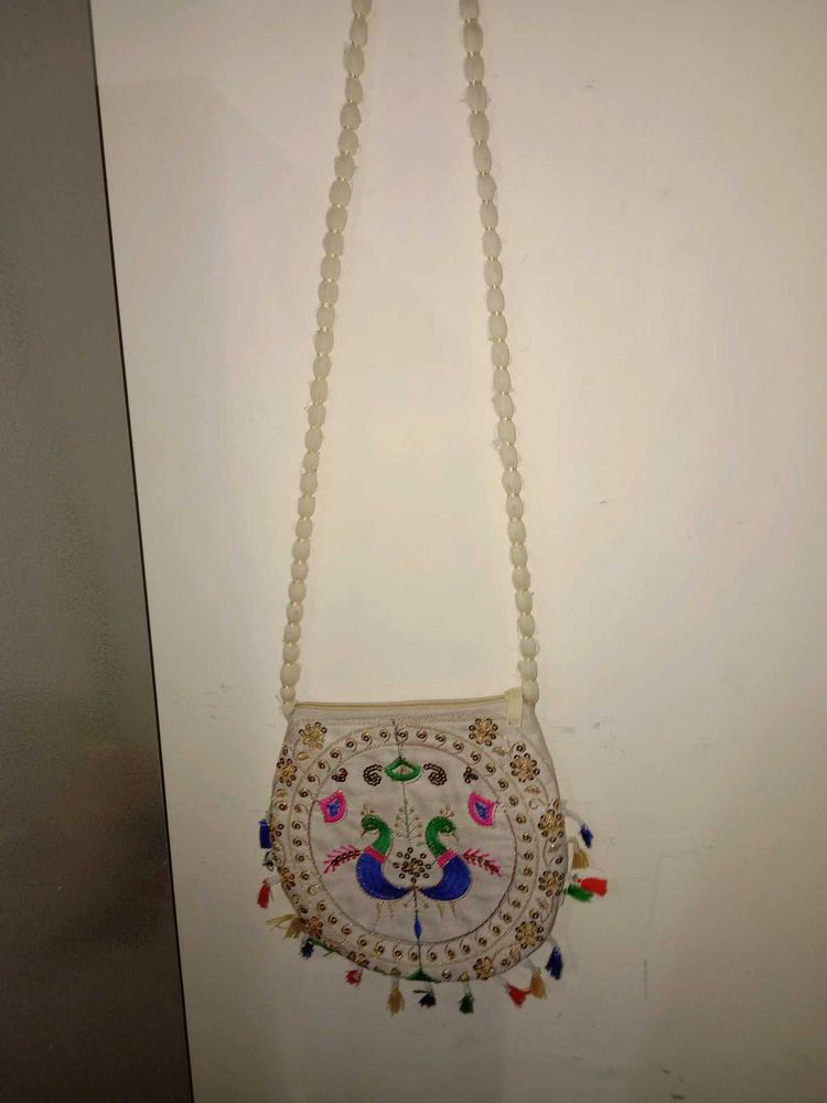 Embroidered Crossbody Bag