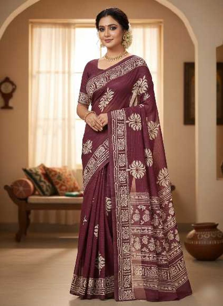 Elegant Printed Saree