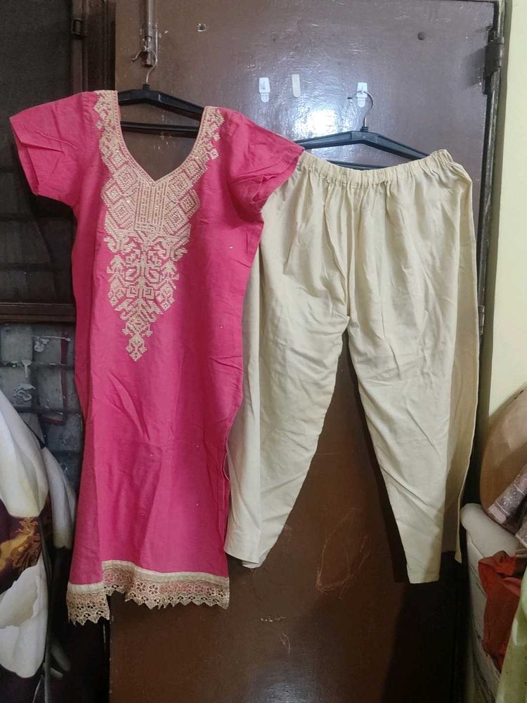 Pink Kurta Set