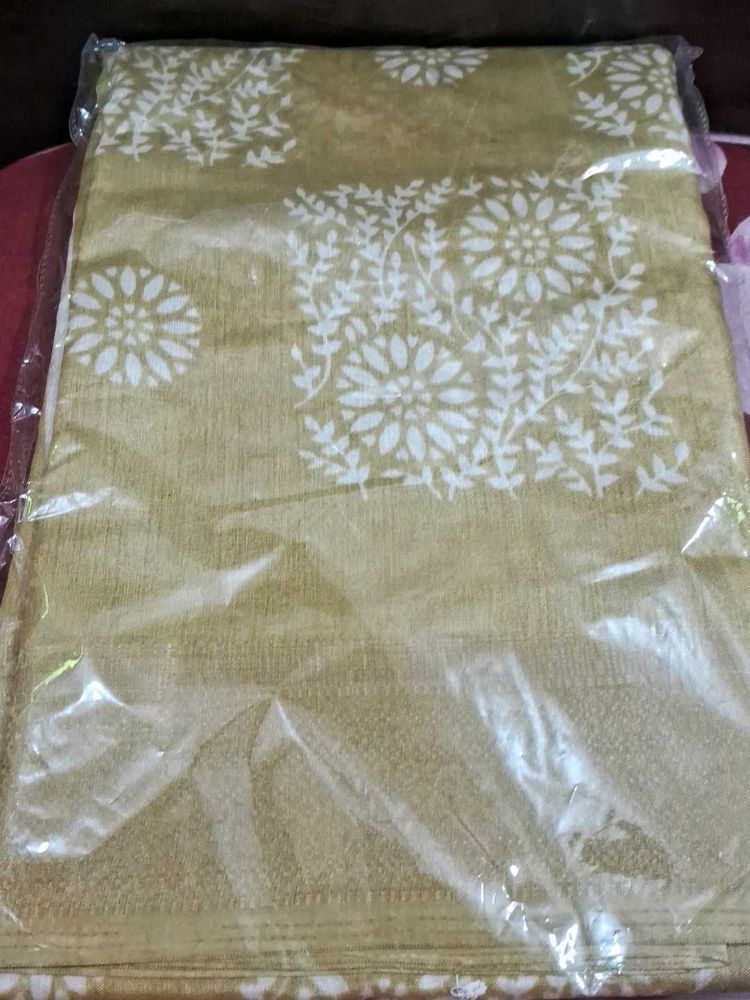 Cotton Silk Saree With Blouse Pc