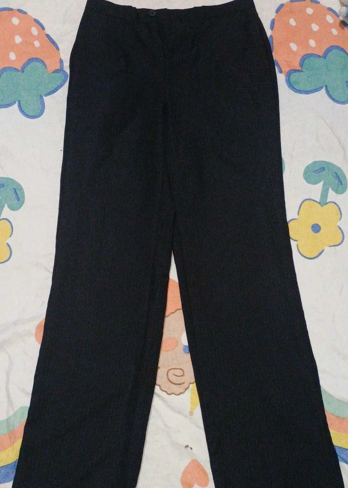 Navy striped  Straight Leg Pants