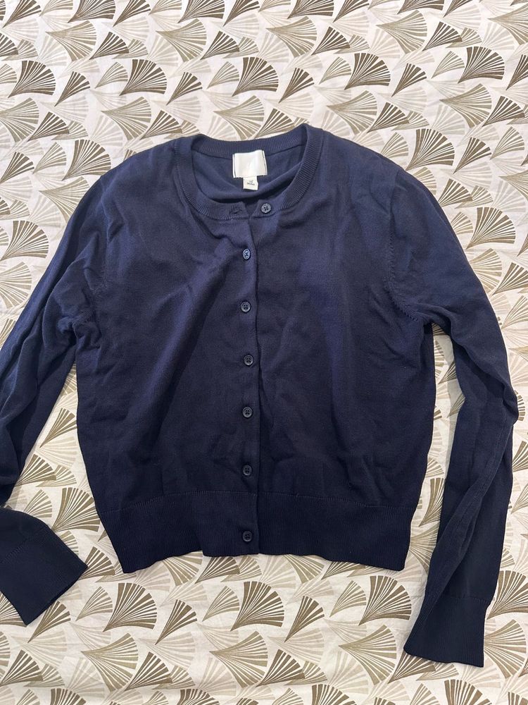 Navy Blue Cardigan