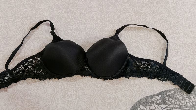 Black Lace Bra