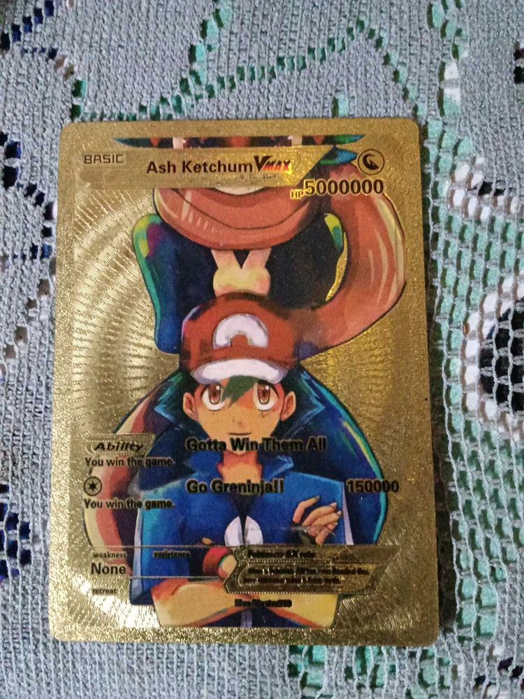 Pokemon Gold Card