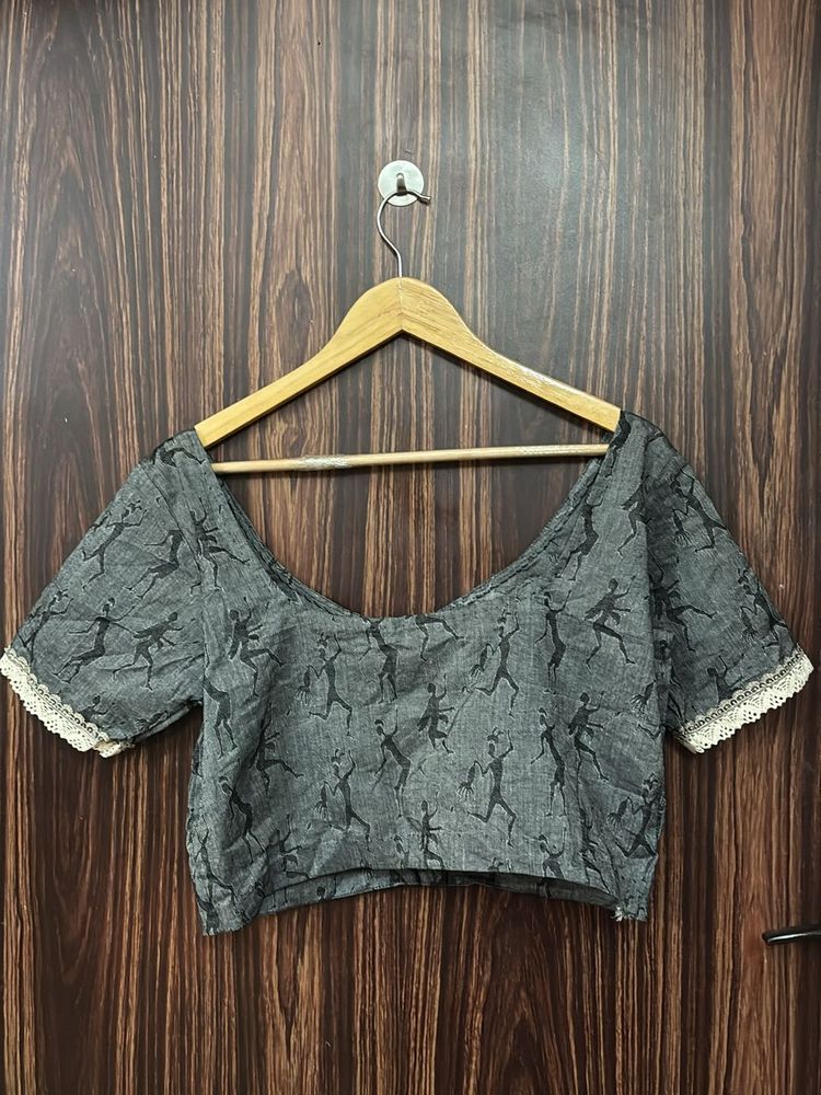 Grey Cute Blouse 🩶🖤