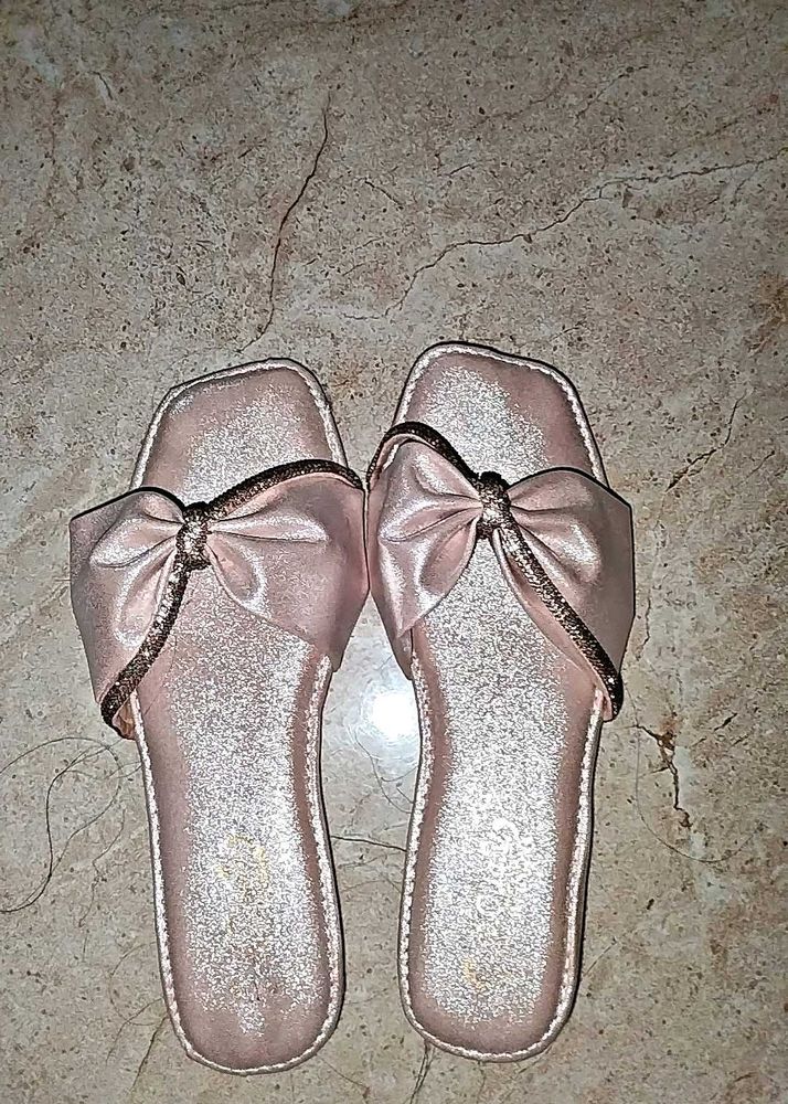 Pink Bow Flats