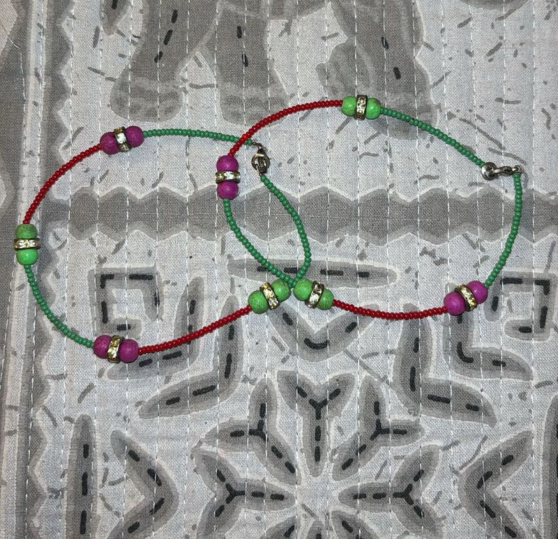Colourful Beaded Anklet
