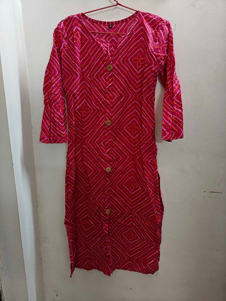 Cotton Pink Kurti