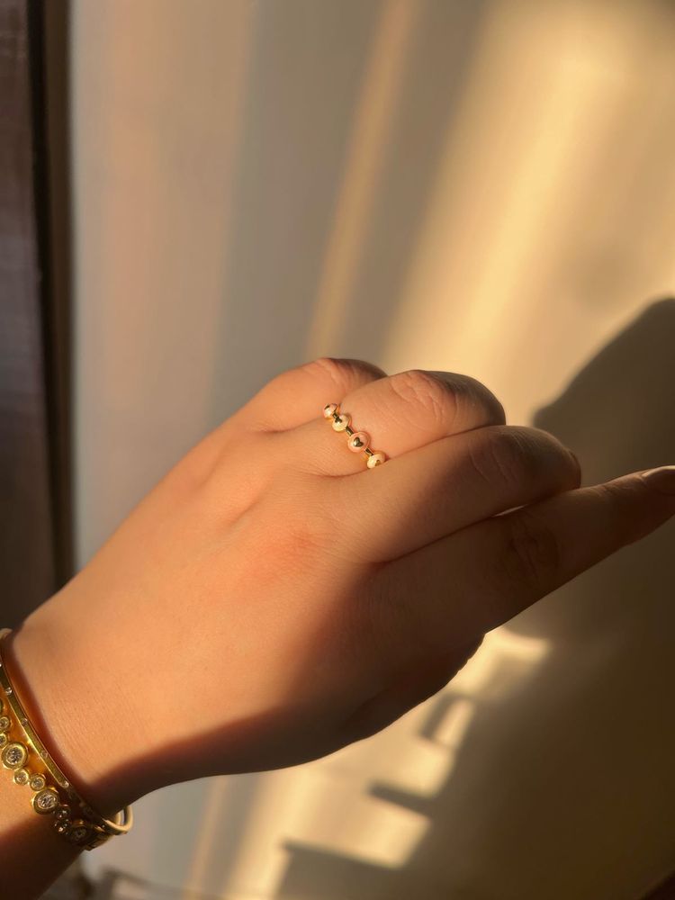 Anti Tarnish heart enamel ring