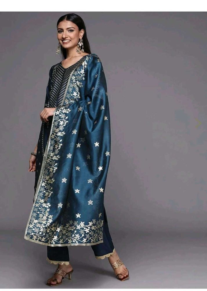 Partywear Teal Kurta Set- With Tags