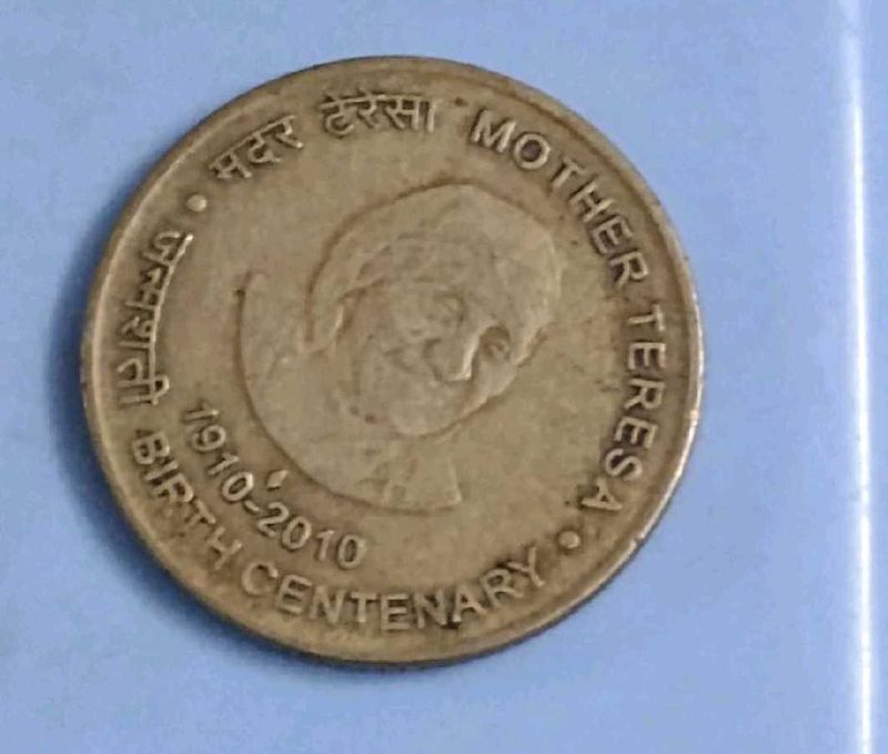 Mother Teressa ₹.5 Coin