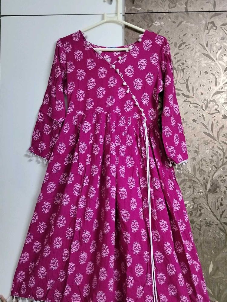 Elegant Floral Print Kurta