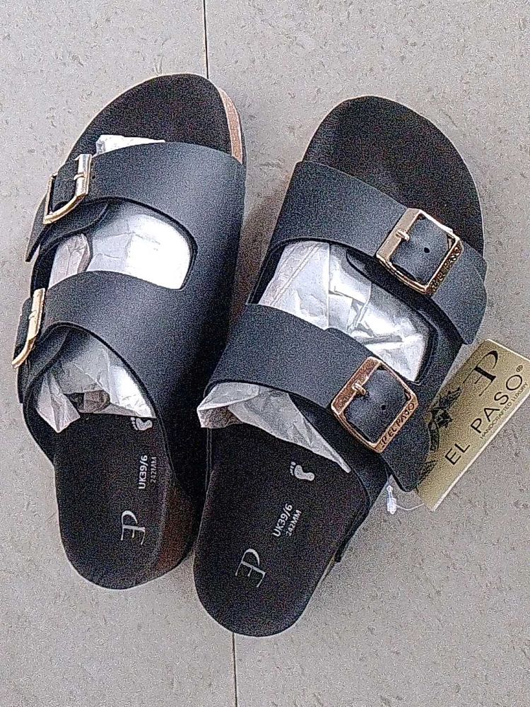El Paso Black Sandals