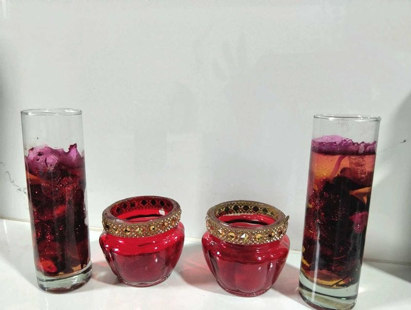 Red Color Decor Pieces