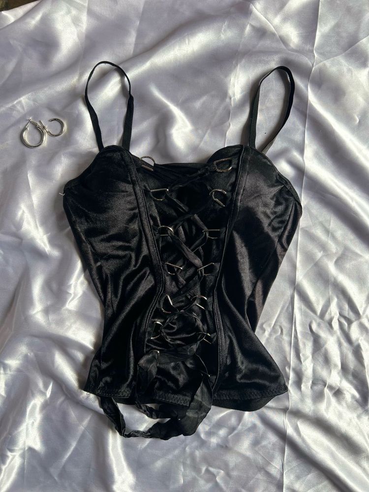 Black Tieup Corsets