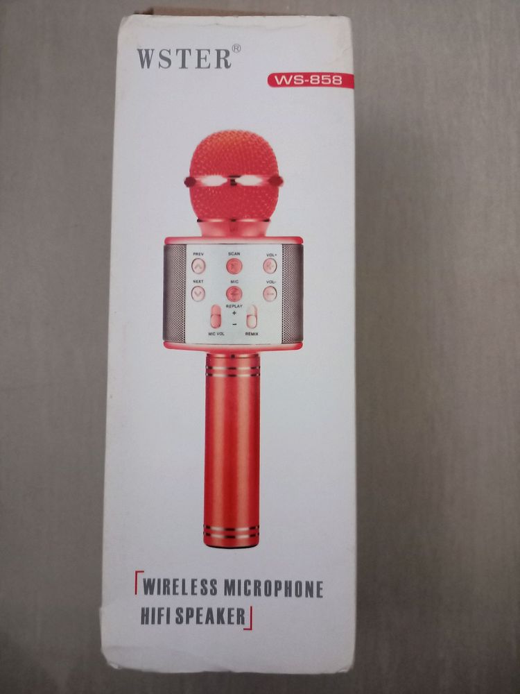 WSTER WIRELESS MICROPHONE HI-FI SPEAKER