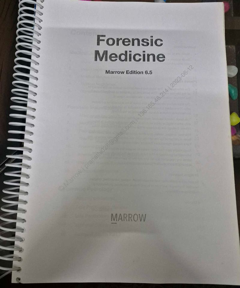 Forensic Medicine - Marrow Edition 6.5