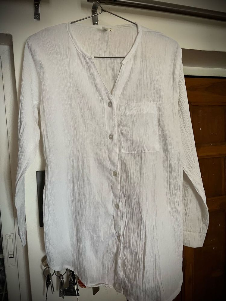 Classic Breeze White Crinkle Shirt