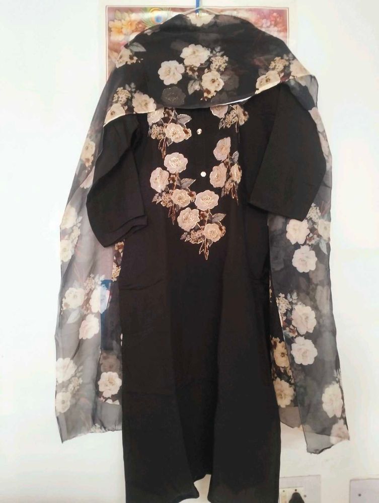 Beautiful Black Kurta Set