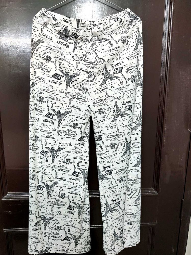Patterned Wide Leg Pants Palazo 🤍🖤
