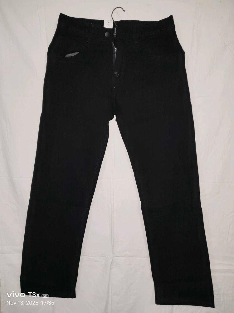 Black Straight Leg Jeans