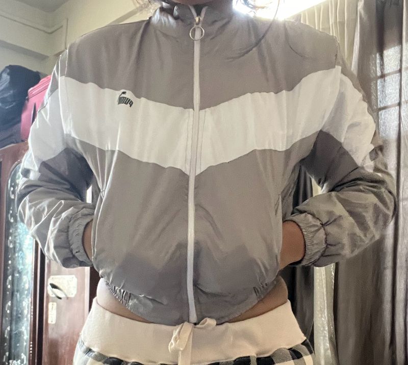 Cropped Puma Grey Jacket