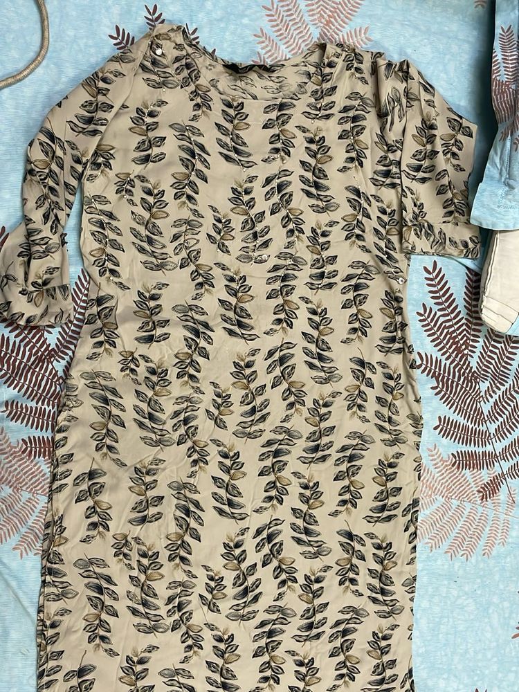 Leaf Print Kurta