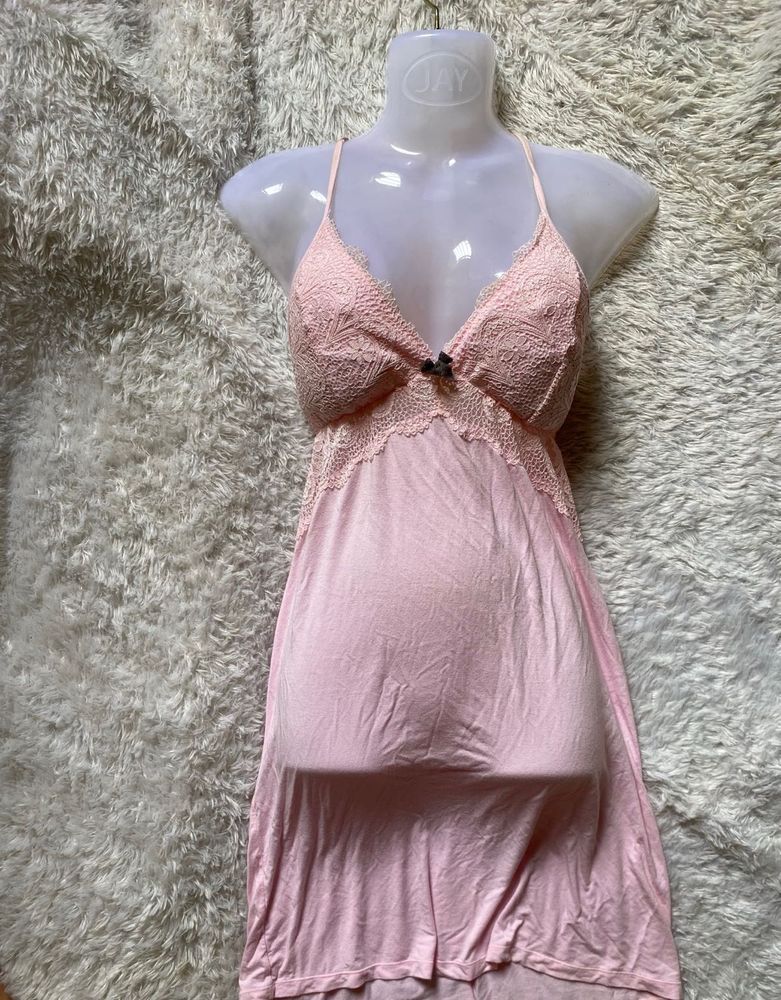 Victoria Secret Pink Lace Nightgown