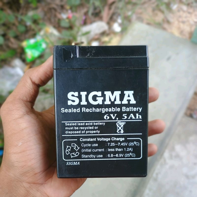 SIGMA Seald Rechargeable Battery 🔋6v ,5Ah